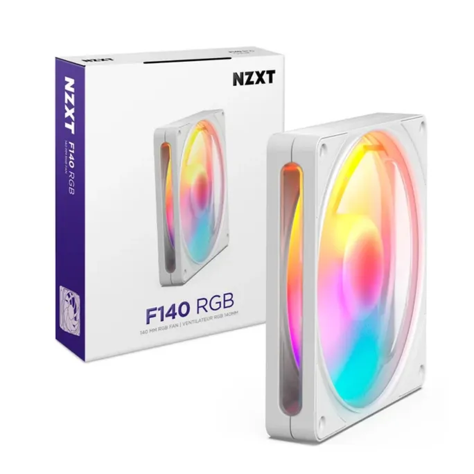 NZXT F140 RGB Gehäuselüfter 140mm Weiß
