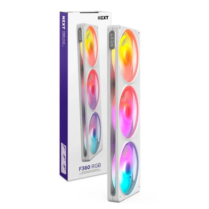 NZXT F360 RGB Gehäuselüfter 360mm Weiß