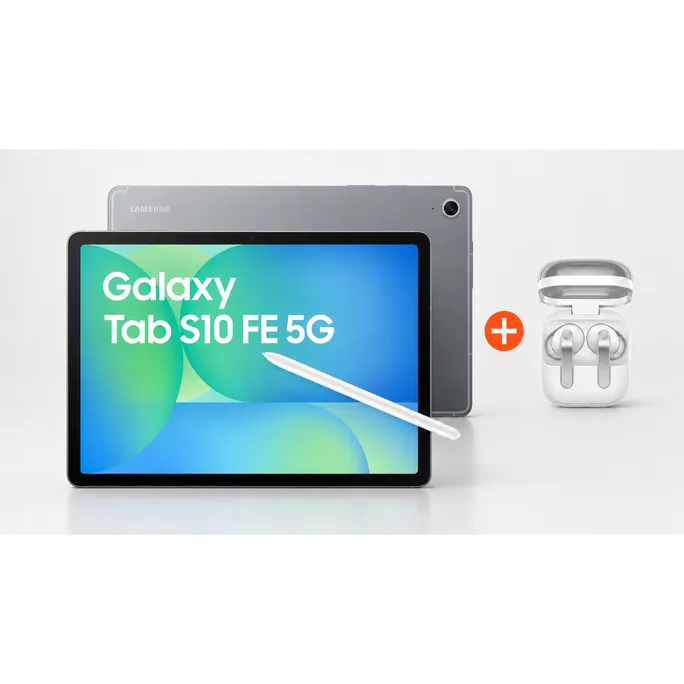 Samsung GALAXY Tab S10 FE X526B 5G 10,9" 128GB grau + Galaxy Buds4 Pro weiß