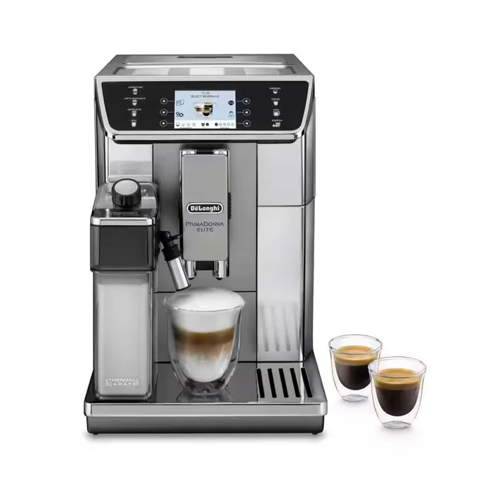 DeLonghi ECAM 650.55.MS PrimaDonna Elite Kaffeevollautomat Silber