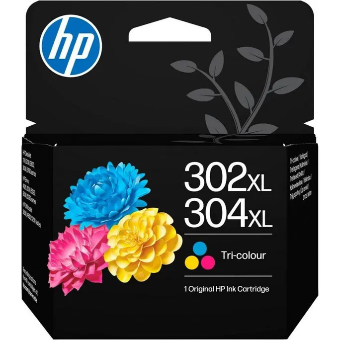 HP 302XL/304XL Original Multipack (B7RT8AE#LS1) Farbig  (C, M, Y) Instant Ink