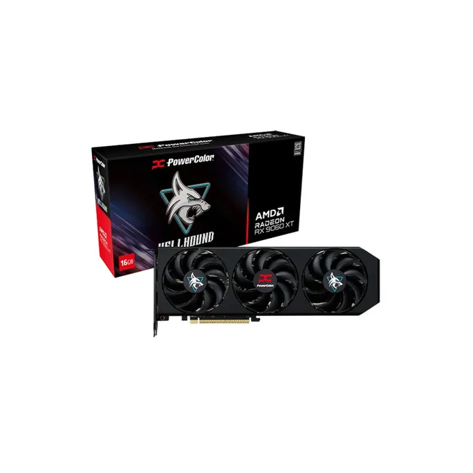 POWERCOLOR AMD Radeon RX 9060 XT Hellhound Grafikkarte 16 GB