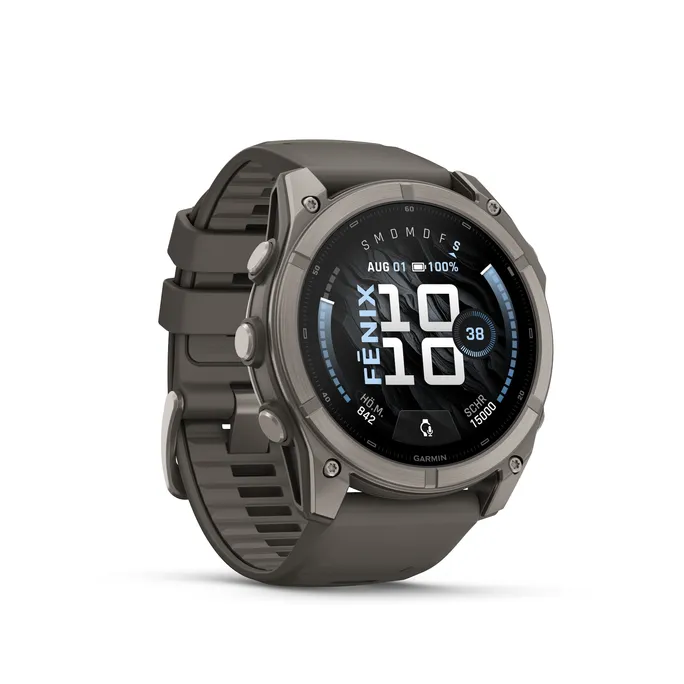 Garmin Fenix 9 - 51 mm, AMOLED Pebble Gray QuickFit®-Silikon-Armband