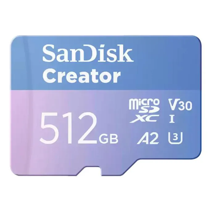 SANDISK Creator microSD-Karte 512GB UHS-I-Speicherkarte bis 190 MB/s