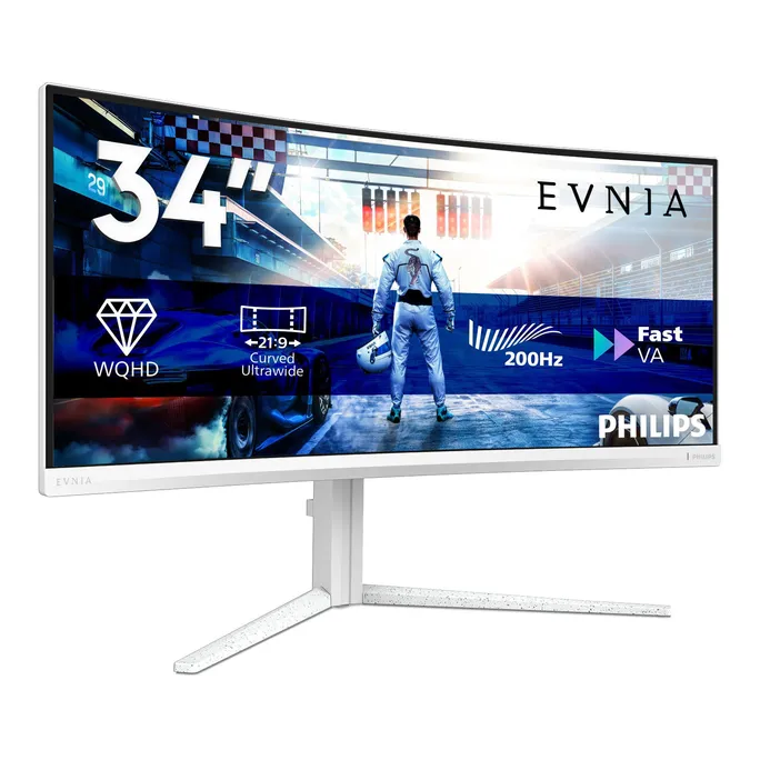 Philips Evnia 34M2C5601QA 34 Zoll UWQHD Fast VA Panel 21:9 200 Hz Gaming Monitor