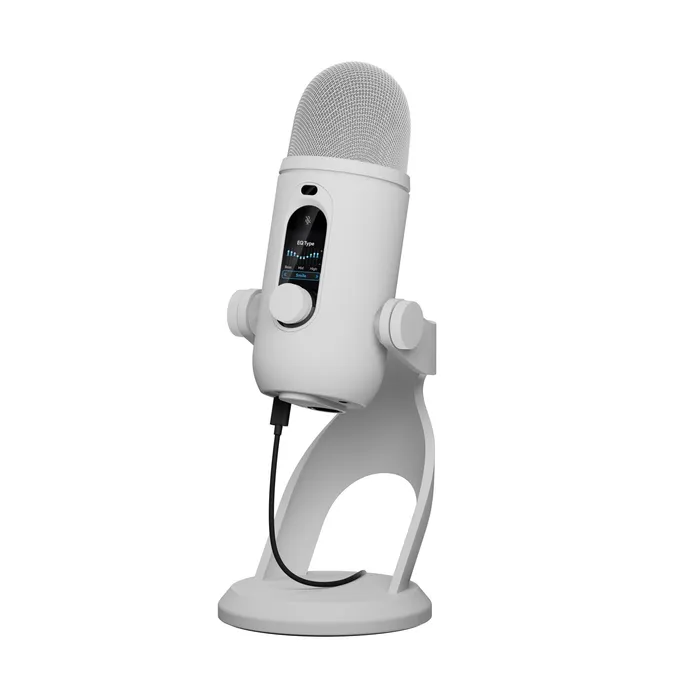 Logitech G Yeti 2 USB Gaming Mikrofon | KI-Rauschunterdrückung, Blue VO!CE, 24 Bit/48 kHz & RGB Display, Weiß