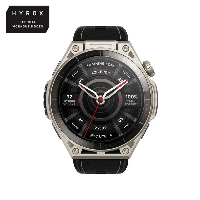 Amazfit Balance Ultra 52 mm Smartwatch Titanium mit AMOLED, Saphirglas, Dual-Band-GPS, 10 ATM sowie HYROX Race- und Simulationsmodus