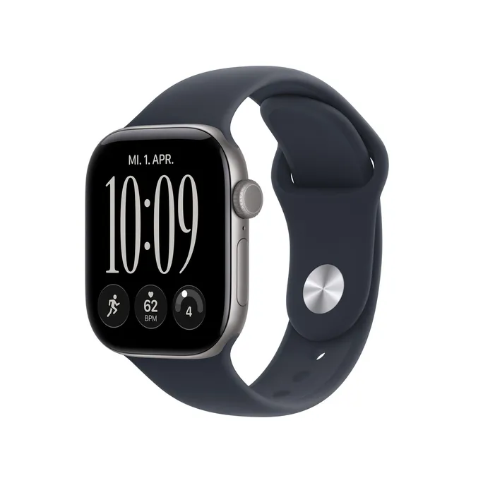 Apple Watch Series 12 GPS + Cellular 42mm Space Grey Aluminium Case with Navy Blue Sport Band - S/M