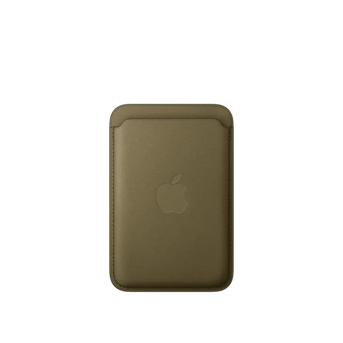 Apple Original iPhone Feingewebe Wallet mit MagSafe - Dunkeloliv