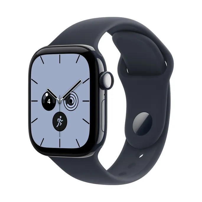 Apple Watch Series 12 GPS + Cellular 42mm Night Blue Ceramic Case with Navy Blue Sport Band - S/M