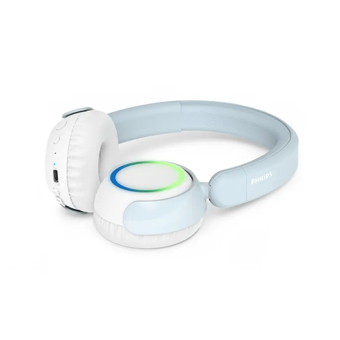 Philips TAK4200BL/00 kabellose und kabelgebundene On-ear Kopfhörer USB-C Bluetooth hellblau/weiß