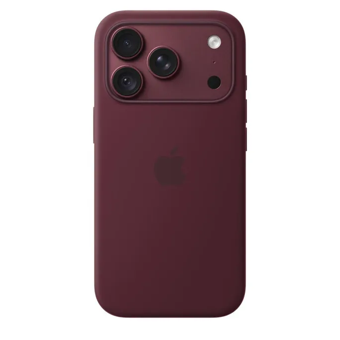 Apple Original iPhone 18 Pro Silikon-Case mit MagSafe - Burgundy