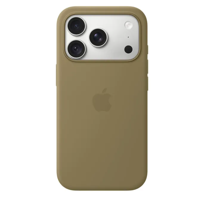 Apple Original iPhone 18 Pro Silikon-Case mit MagSafe - Olive