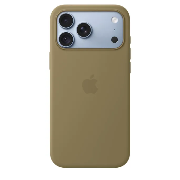 Apple Original iPhone 18 Pro Max Silikon-Case mit MagSafe - Olive