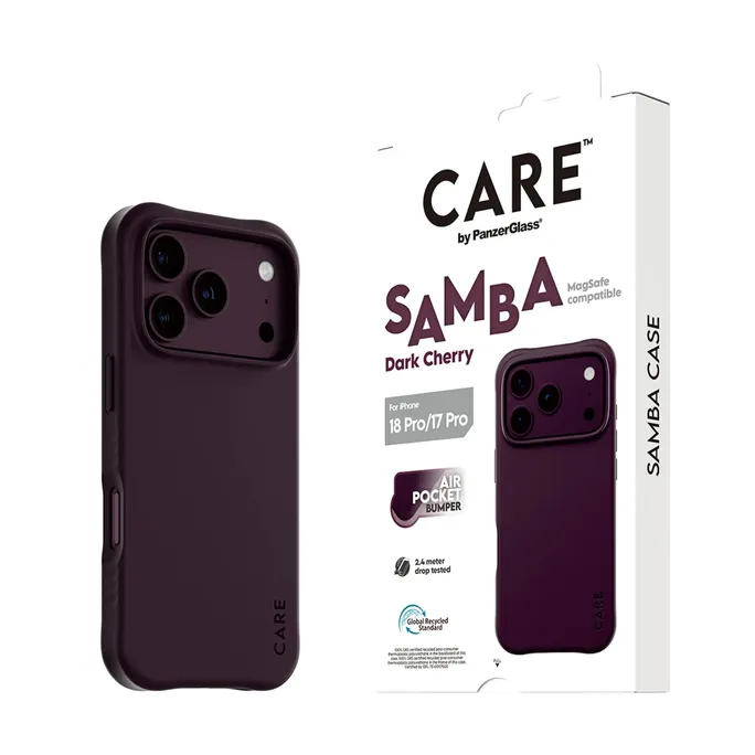 CARE by PanzerGlass Samba Case Dark Cherry m. MagSafe iPhone 17/18 Pro
