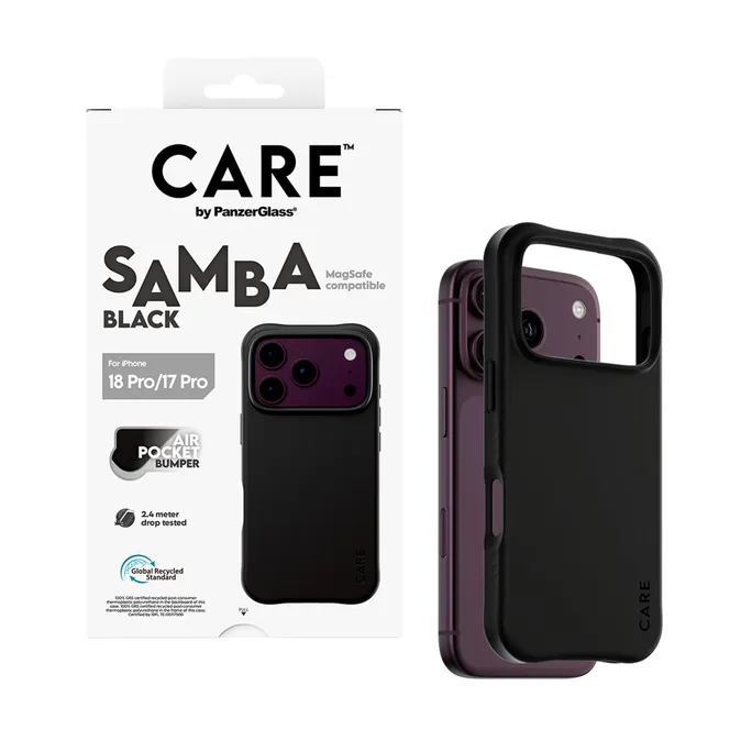 CARE by PanzerGlass Samba Case Schwarz m. MagSafe iPhone 17/18 Pro