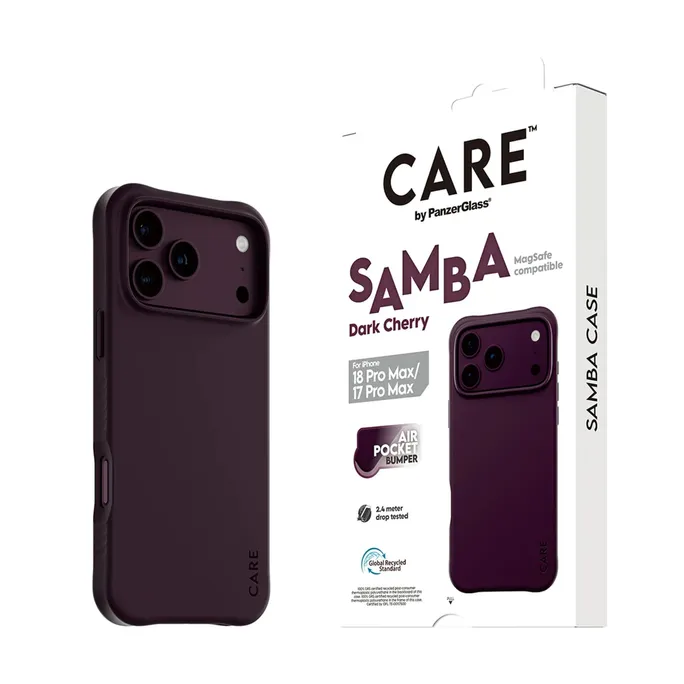 CARE by PanzerGlass Samba Case Dark Cherry m. MagSafe iPhone 17/18 Pro Max