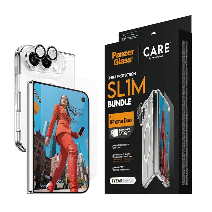 CARE by PanzerGlass 3-in-1 Flagship Set iPhone Duo