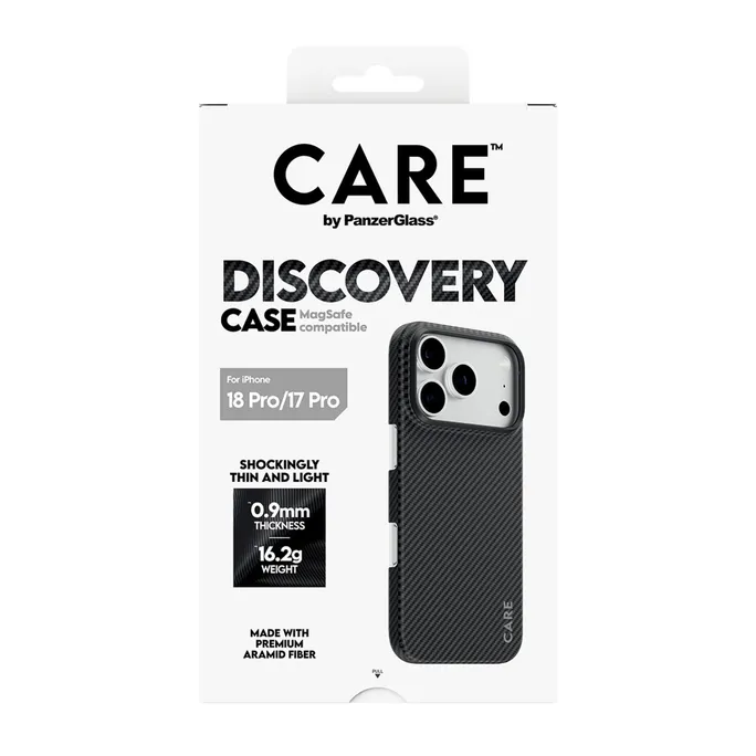 CARE by PanzerGlass Discovery Case Schwarz & Grau m. MagSafe iPhone 18/17 Pro