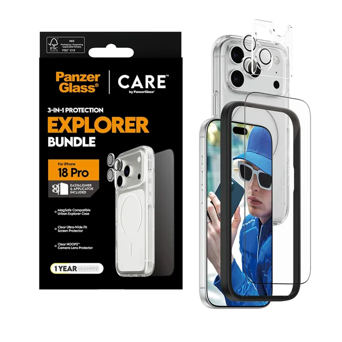 CARE by PanzerGlass Flagship 3-in-1 Set iPhone 18 Pro