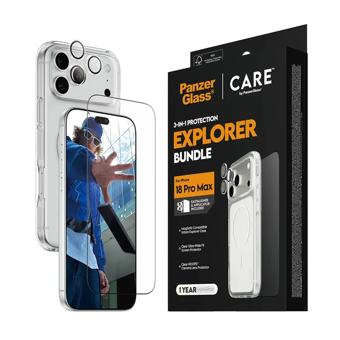 CARE by PanzerGlass Flagship 3-in-1 Set iPhone 18 Pro Max