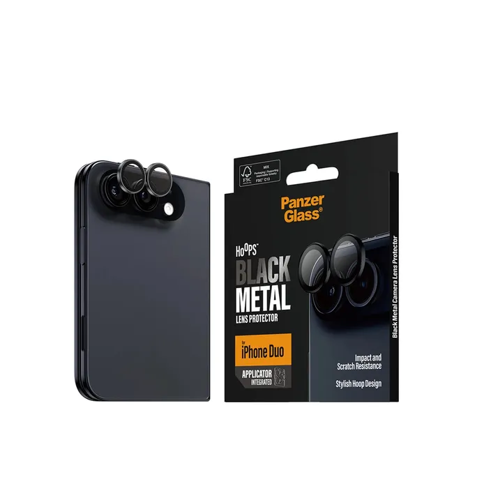 PanzerGlass Hoops Kameraschutz Schwarz iPhone Duo
