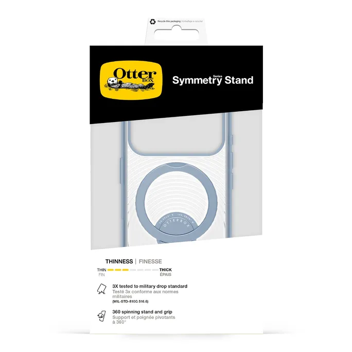 OtterBox Symmetry Stand MagSafe Camera Control für Apple iPhone 17 Pro  / 18 Pro Aether - transparent - blau