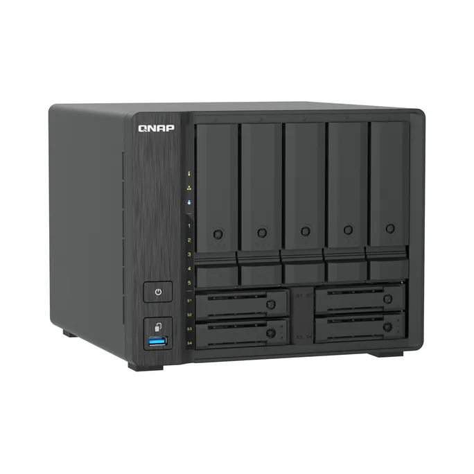 QNAP TS-h966TX-8G NAS System 9-Bay Hybrid-Thunderbolt™ 4 NAS mit U.2 NVMe SSD, 10GbE/2,5GbE