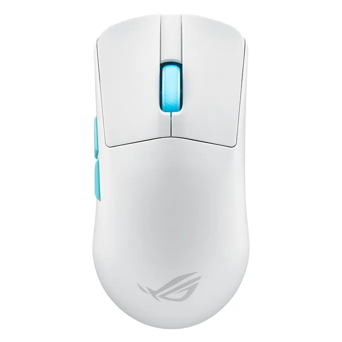 ASUS ROG Harpe Ace Aim Lab Edition Gaming Maus kabellos | 54 g Ultra-Leicht | 36.000 DPI AimPoint Sensor | Tri-Mode Wireless | Esports Maus für FPS-Gaming, Weiß