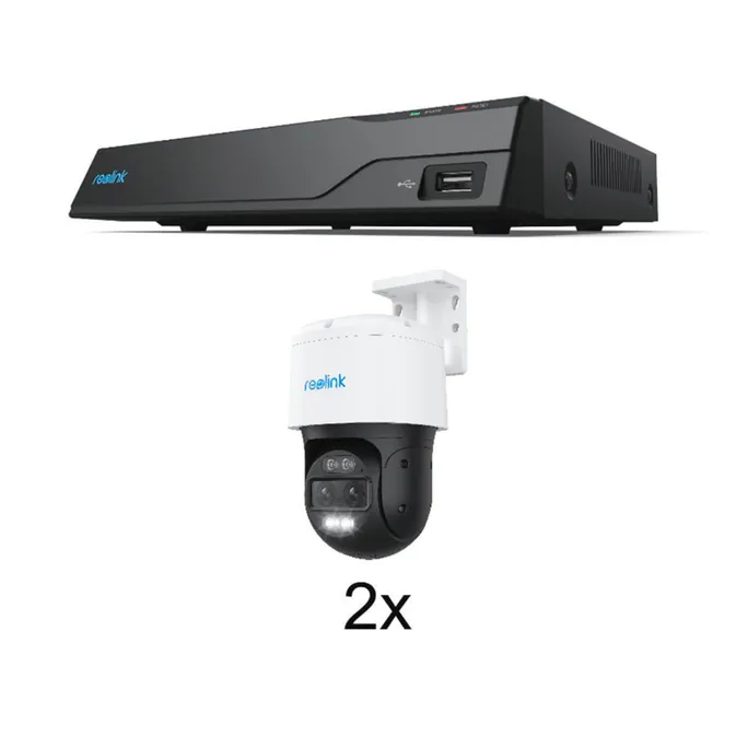 Reolink Bundle aus NVS8 NVR und 2x  Reolink Trackmix Series P760 PoE Cam