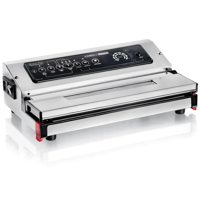 Magic Vac Jumbo 30 Premium V792PK1 Profi Vakuumiergerät aus Edelstahl mit Doppelpumpe und 30 cm Schweißnaht