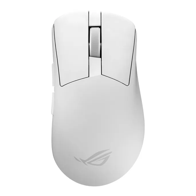 ASUS ROG Gladius IV Ace Gaming-Maus Weiß, 65.000 DPI, 8K Wireless, Bluetooth 6.0, USB-C, ultraleicht 56 g, ergonomisch