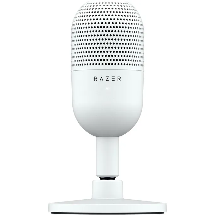 Razer Seiren V3 Mini USB-Mikrofon Weiß | 14-mm-Kondensatorkapsel, Supernierencharakteristik, Tap-to-Mute, 96 kHz, Plug & Play