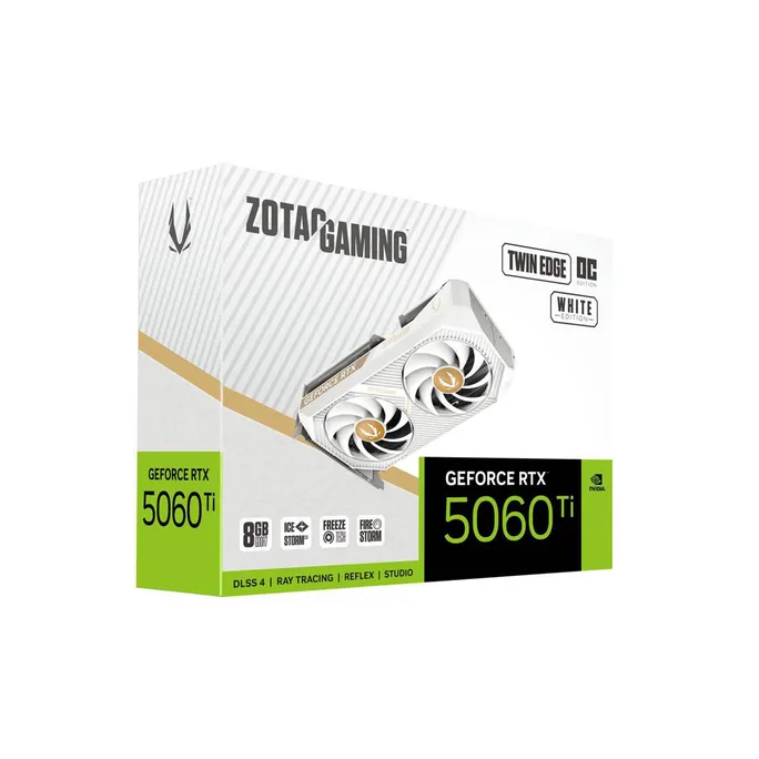 ZOTAC GAMING GeForce RTX 5060 Ti Twin Edge White Grafikkarte 8 GB