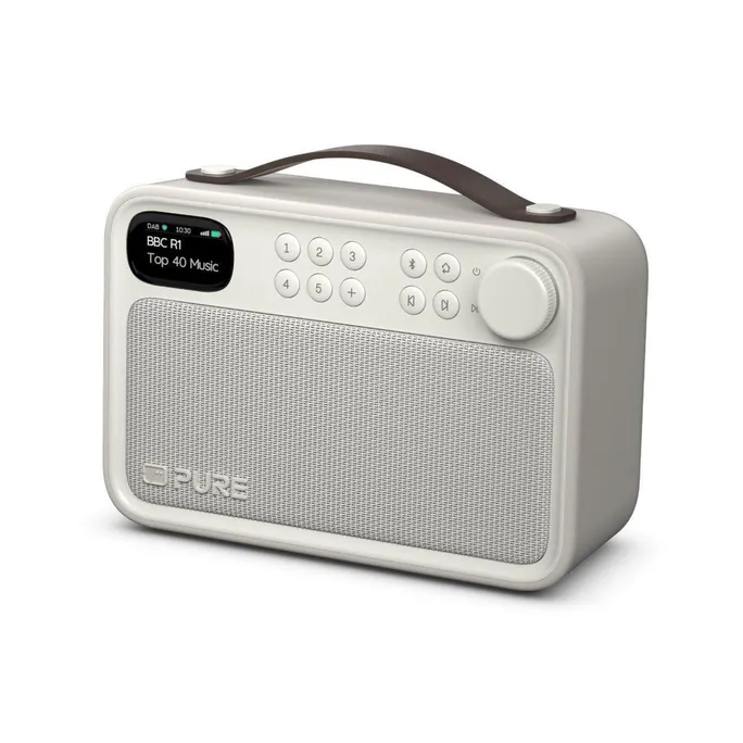 Pure Bloom Radio mit Bluetooth DAB+/UKW IPX5 portabel, mit Akku, sand