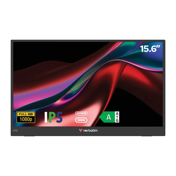Verbatim 32401 Portable 15.6 Zoll Full HD IPS Panel 16:9 Touch Monitor