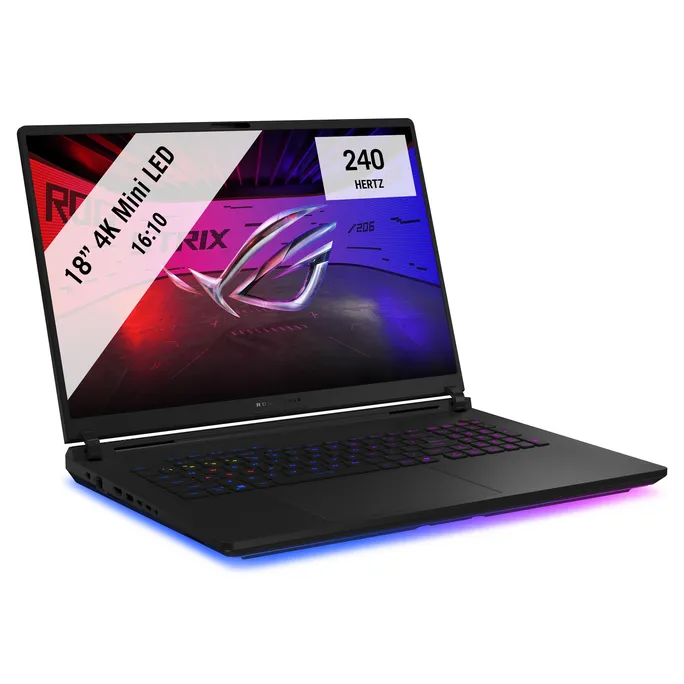 ASUS ROG Strix Scar 18 G835LXG-TQ378W 18 Zoll Gaming Laptop Intel Core Ultra 9 290HX Plus NVIDIA GeForce RTX 5090 64 GB RAM 4 TB SSD Windows 11 Home Off Black
