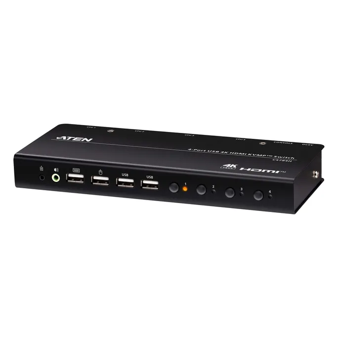 ATEN CS784H Tastatur/Video/Maus (KVM)-Switch Schwarz