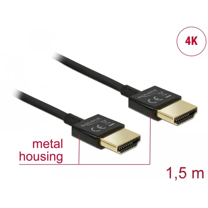 Delock Kabel High Speed Hdmi Mit Ethernet Hdmi Stecker Hdmi Stecker D M