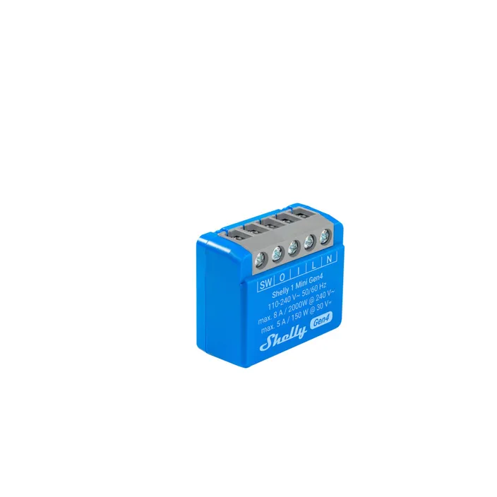 Shelly 1 Mini Gen4 Unterputz Relais max 8A 1 Kanal WLAN, Matter ...