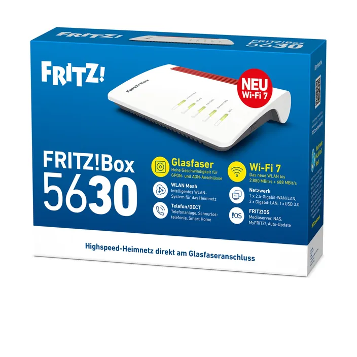 FRITZ!Box 5630 WLAN Mesh Router Wi-Fi 7