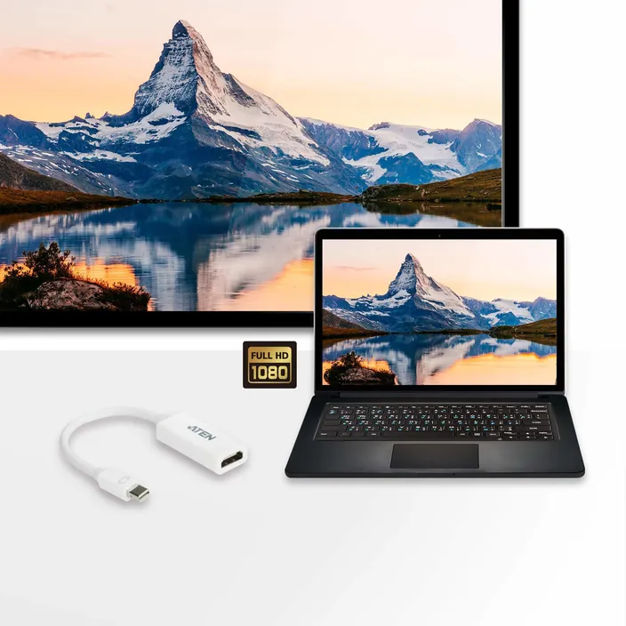 Aten VC980 Mini DisplayPort auf HDMI Adapter
