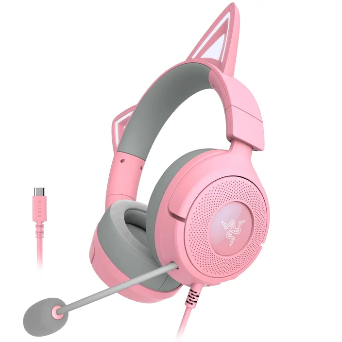 Razer Kraken Kitty V3 USB-C Gaming Headset mit Chroma RGB, 7.1 Surround ...