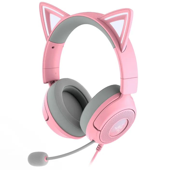 Razer Kraken Kitty V3 USB-C Gaming Headset mit Chroma RGB, 7.1 Surround ...