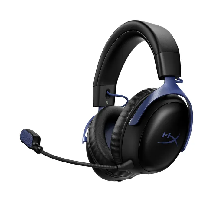 HyperX Cloud III S Wireless Gaming-Headset Schwarz/Blau – 2,4 GHz ...
