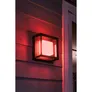 Philips Hue White and Color Ambiance Econic Outdoor quadratische Wandleuchte schwarz