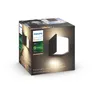 Philips Hue White Fuzo Outdoor einstrahlige Wandleuchte schwarz