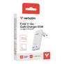 Verbatim 32355 Fold 'n' Go GaN Ladegerät weiß