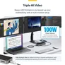 StarTech.com USB-C Dockingstation HDMI/DP, Dreifach 4K, 100W PD, 3x USB-A, 2x USB-C