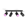 Philips Hue White and Color Ambiance Fugato schwarz 4er-Spot